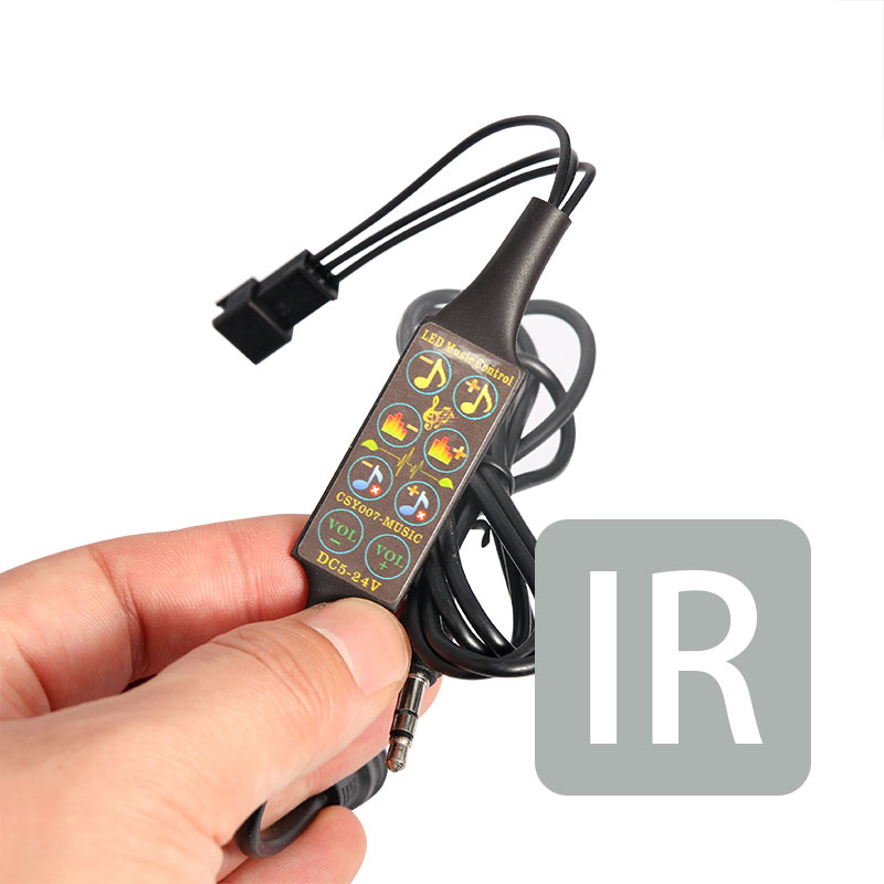 RGB Music LED Controller with handheld RF remote control